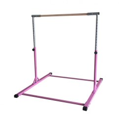 Gymnastická hrazda 90-150 cm teleskopická RŮŽOVÁ