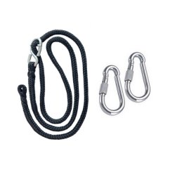 Aerial Hoop 80 cm, akrobatický kruh s úchytem, provazem a karabinami