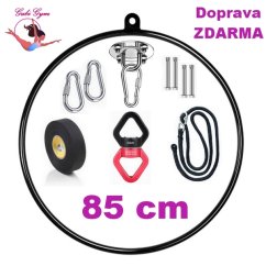 Aerial Hoop 85 cm, akrobatický kruh - KOMPLETNÍ SET - kruh s veškerým příslušenstvím
