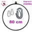 Aerial Hoop 80 cm s úchytem, provazem a karabinami