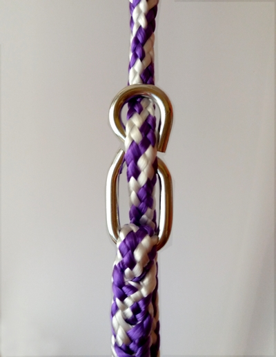 LYRA - kruh s hrazdou 75 cm s provazy a karabinami, 2 barvy