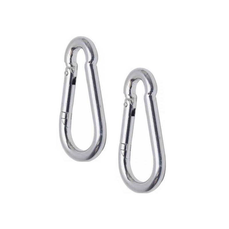 LYRA - kruh s hrazdou 75 cm s provazy a karabinami, stříbrná