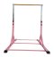 Gymnastická hrazda 120-180 cm skládací RŮŽOVÁ
