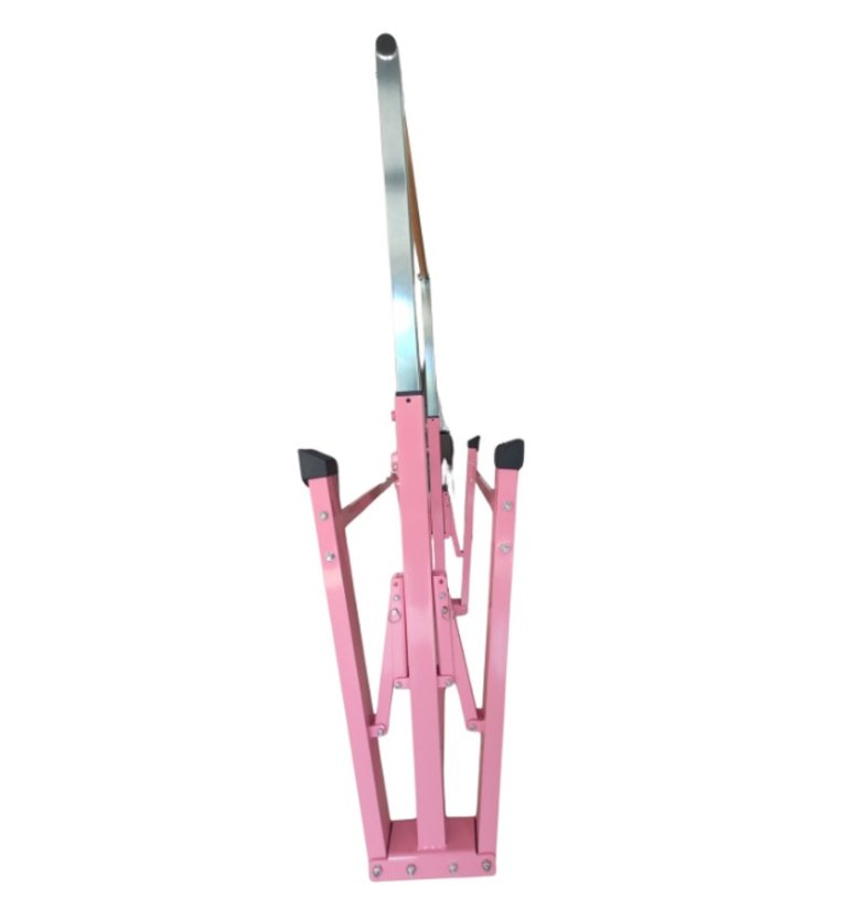 Gymnastická hrazda 120-180 cm skládací RŮŽOVÁ