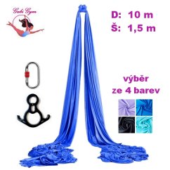 Akrobatická šála 10 m, šíře 1,5 m, vč. osmy a karabiny, výběr ze 4 barev, Španělsko