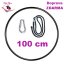 Aerial Hoop 100 cm BEZ úchytu, s provazem a karabinou