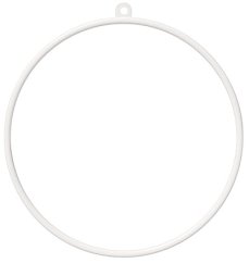 Aerial Hoop GARDEN 90 cm s řetízkem a karabinami, bílý