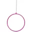 Aerial Hoop GARDEN - Závěsná obruč, Akrobatický kruh, průměr 75 cm, s řetízkem a karabinami, barva fialová