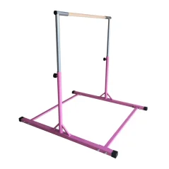 Gymnastická hrazda 90-150 cm teleskopická RŮŽOVÁ