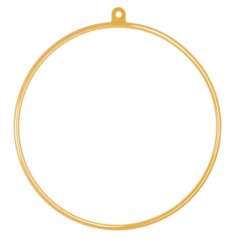 Aerial Hoop 105 cm s provazem a karabinami, zlatý