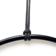 Aerial Hoop 80 cm, akrobatický kruh BEZ úchytu, s provazem a karabinou
