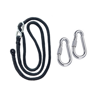 Aerial Hoop 100 cm s úchytem, provazem a karabinami
