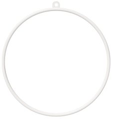 Aerial Hoop GARDEN 90 cm s řetízkem a karabinami, bílý