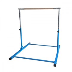 Gymnastická hrazda 90-150 cm teleskopická MODRÁ