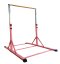 Gymnastická hrazda 120-180 cm skládací RŮŽOVÁ