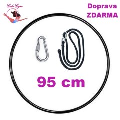 Aerial Hoop 95 cm BEZ úchytu, s provazem a karabinou